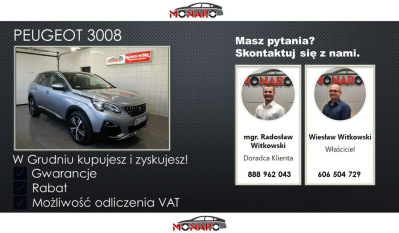 Peugeot 3008 ALLURE 1.5 HDi 130 • Salon Polska • Serwis ASO Peugeot • Gwarancja full