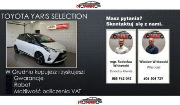 Toyota Yaris SELECTION 1.5 VVT-i Automat • Biała Perła • Salon Polska • Gwarancja full
