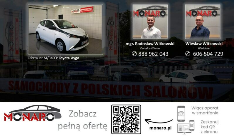 Toyota Aygo 1.0 VVT-i Wersja X • SALON POLSKA 2018 • Serwis ASO • Gwarancja full