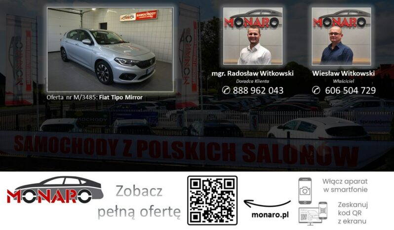 Fiat Tipo 1.4 16V Mirror • SALON POLSKA 2020 • 62.000 km Serwis • Gwarancja full