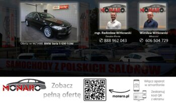 BMW 518 G30 2.0d Automat • SALON POLSKA 2019 • Serwis ASO BMW • Gwarancja full