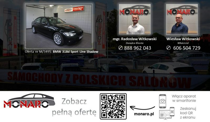 BMW 318 Sport Line Shadow 2.0d 150KM • SALON POLSKA 2018 • Serwis ASO BMW full