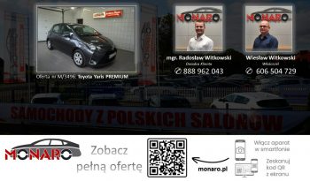 Toyota Yaris PREMIUM • Bogate wyposażenie • SALON POLSKA 2018 • Serwis • Gwarancja full