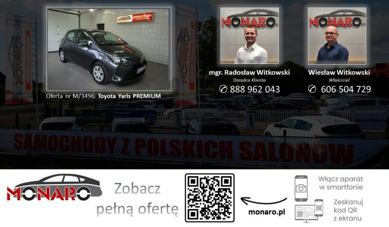 Toyota Yaris PREMIUM • Bogate wyposażenie • SALON POLSKA 2018 • Serwis • Gwarancja full