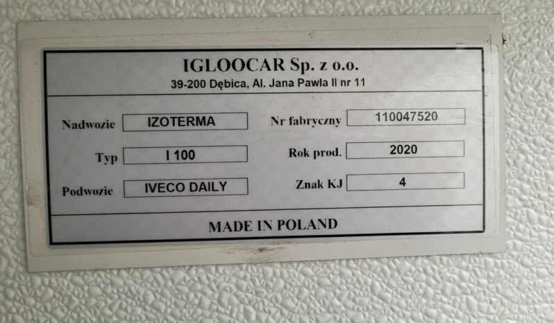 Iveco Daily 35S16 V 35S16H3 IGLOOCAR Izoterma/Kontener • Salon Polska Serwis ASO • FV 23% full
