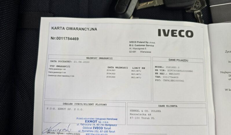 Iveco Daily 35S16H3 IGLOOCAR IZOTERMA 3.0 HPI Salon Polska GWARANCJA 3 LATA FV 23% full