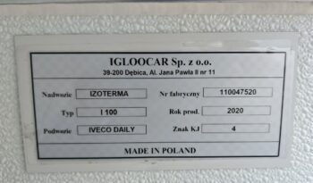 Iveco Daily 35S16H3 IGLOOCAR IZOTERMA 3.0 HPI Salon Polska GWARANCJA 3 LATA FV 23% full