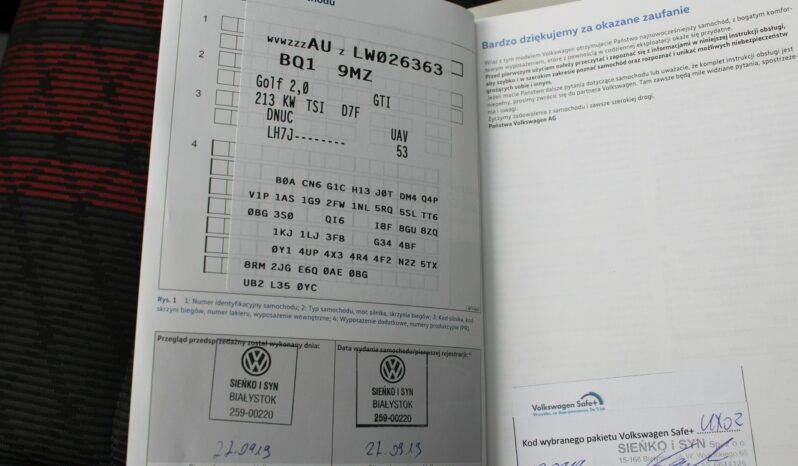 Volkswagen Golf GTI TCR 2.0 TSI 290KM DSG Salon Polska GWARANCJA SelectCar+ FV 23% full