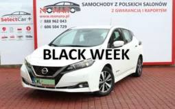 Nissan Leaf Napęd elektryczny 40 kWh Salon PL 1-właściciel RAPORT SelectCar+ FV23%