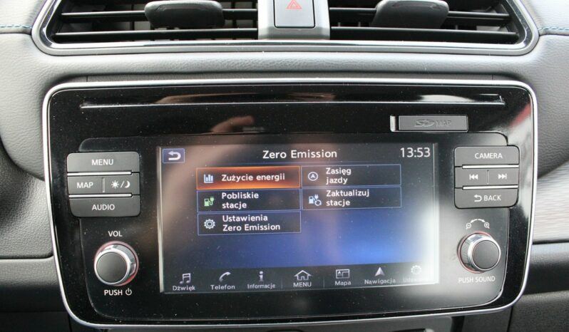 Nissan Leaf Napęd elektryczny 40 kWh Salon PL 1-właściciel RAPORT SelectCar+ FV23% full