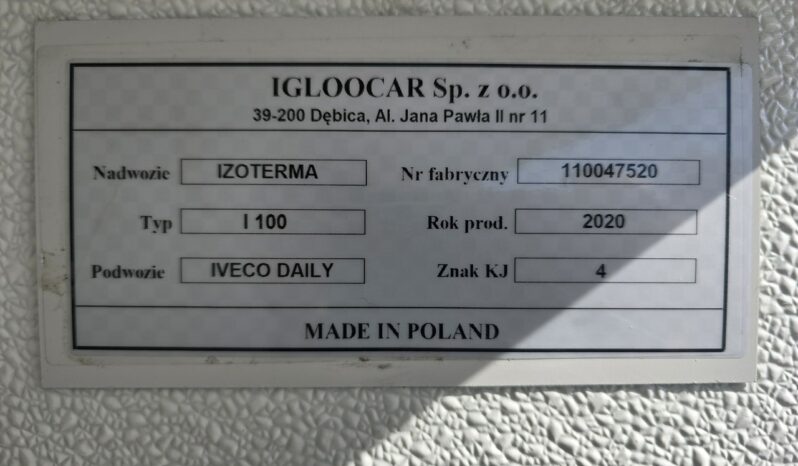Iveco Daily 35S16H3 IGLOOCAR 3.0 HPI 160KM Izoterma Salon Polska Faktura VAT 23% full