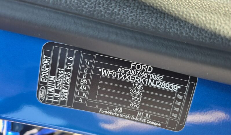 Ford EcoSport TITANIUM 1.0 EcoBoost 125KM Salon Polska 15.000 km Gwarancja do 3 lat! full