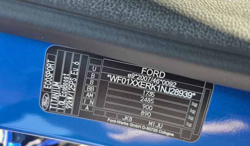 Ford EcoSport TITANIUM 1.0 EcoBoost 125KM Salon Polska 15.000 km Gwarancja do 3 lat! full