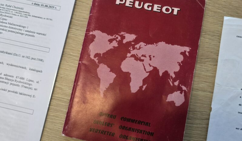 Peugeot 104 Wersja GL Pojazd Zabytkowy 1977 Żółte tablice Stan kolekcjonerski full