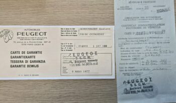 Peugeot 104 Wersja GL Pojazd Zabytkowy 1977 Żółte tablice Stan kolekcjonerski full