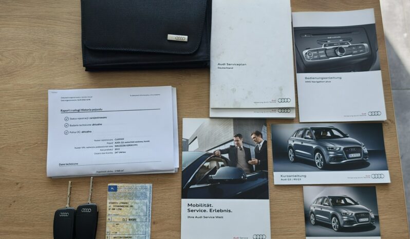 Audi Q3 Quattro S-Line 2.0 TDI 177KM S-Tronic Serwisowana Nowy rozrząd Zadbana full