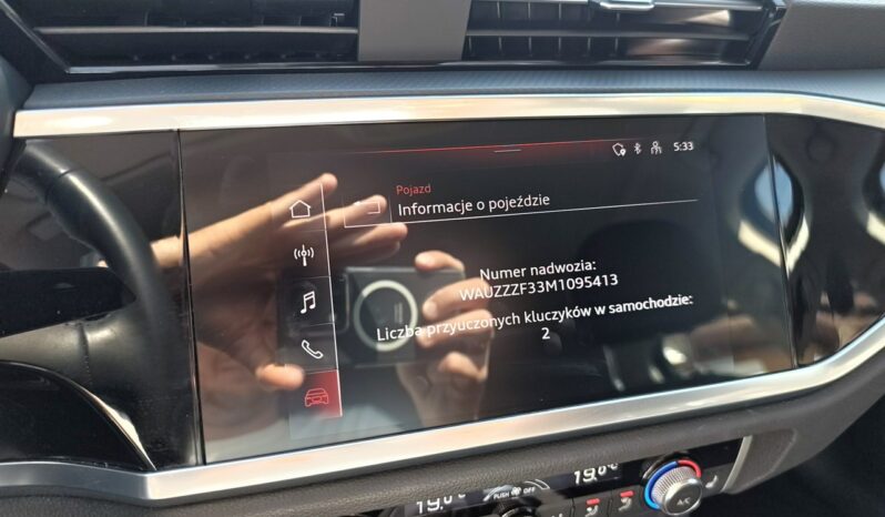 Audi Q3 2.0 35 TDI 150KM S-Tronic Pomarańczowy Salon Polska Gwarancja do 3 lat full